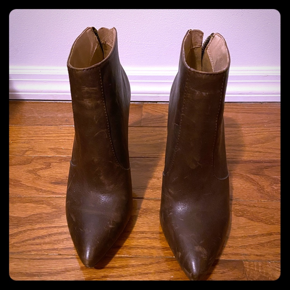 Madewell brown leather boots